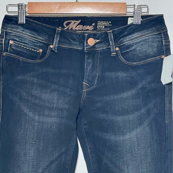 Mavi Jeans Low Rise Straight Leg Denim Jeans Medium Wash Womens Size 27 Casual - Picture 3 of 11